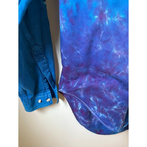 Vintage 90s Colours by Alexander Julian Tie-Dye Canvas Oxford - Picture 5 of 6